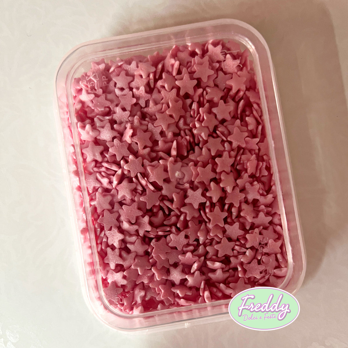 Decorazioni in zucchero stelline rosa confezione da 40 grammi – Freddy  Dolci e Feste
